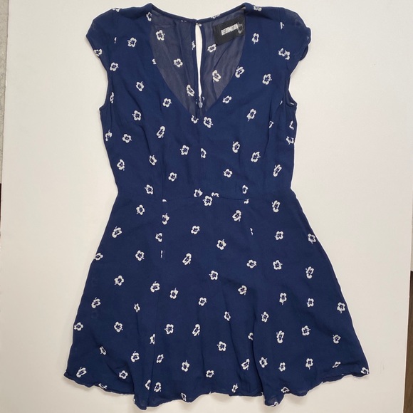 NWOT Reformation Açaí Dress Navy Blue Mini Size 8 - Picture 11 of 15